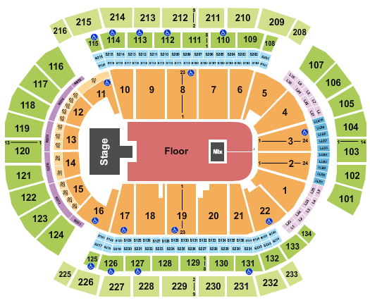 Prudential Center Seating Chart: NF