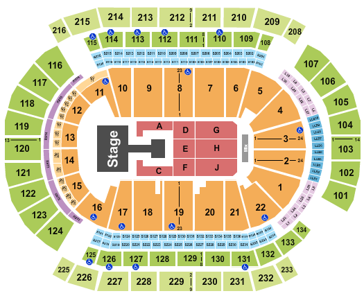 Prudential Center Seating Chart: P1Harmony