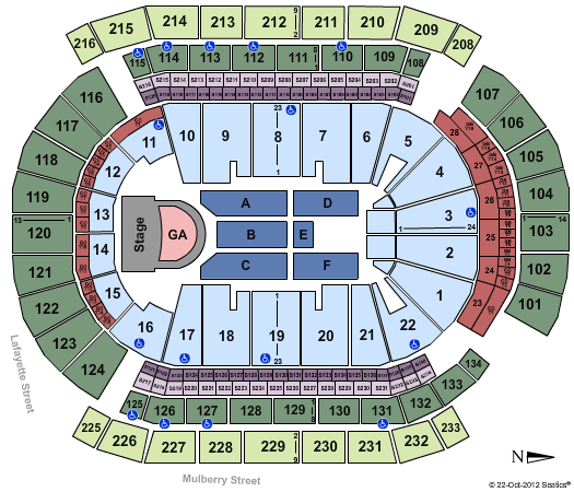 Prudential Center Seating Chart