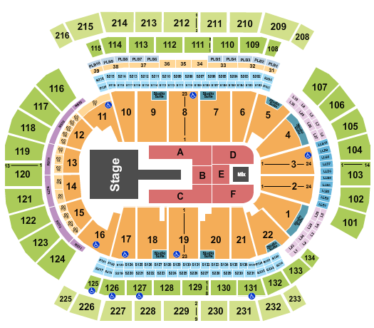 Prudential Center Seating Chart: Shakira