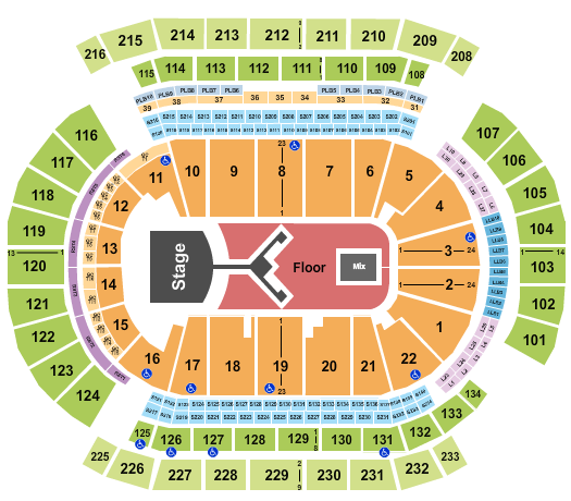 Prudential Center Seating Chart: Shinedown