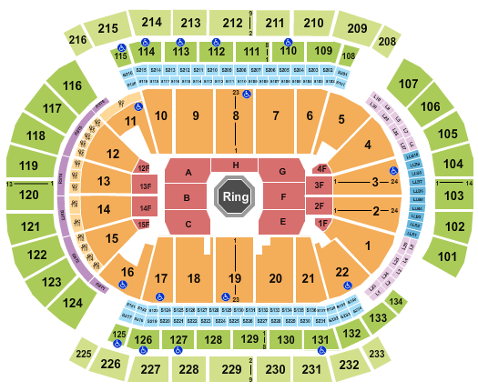Prudential Center Seating Chart: UFC 2