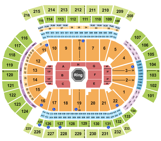 Prudential Center Seating Chart: UFC 2