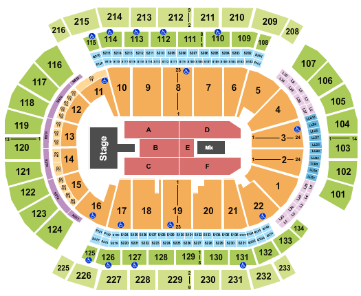 Prudential Center Seating Chart: Wu-Tang Clan