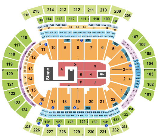 Prudential Center Seating Chart: XG