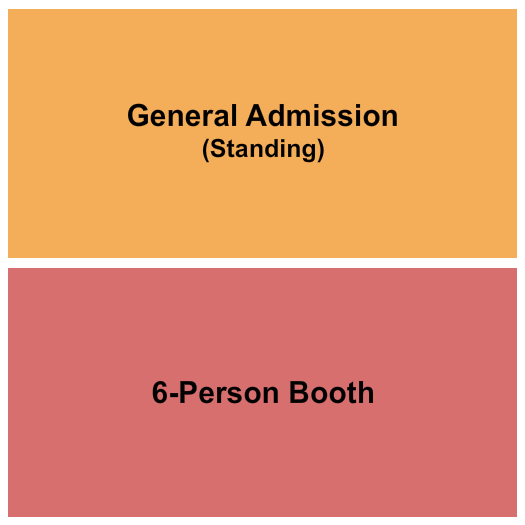 Pub Station Ballroom Seating Chart: GA/Booths 2