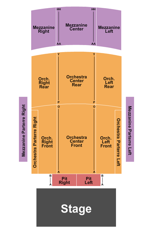 Pullo Family Performing Arts Center Seating Chart: Endstage 2