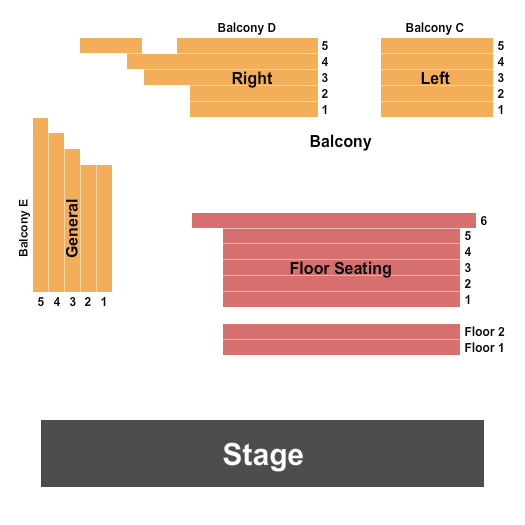 Pumphouse Theatre Seating Chart: Endstage