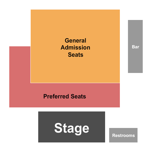 Punch Line Comedy Club - Houston Seating Chart: GA & Preferred