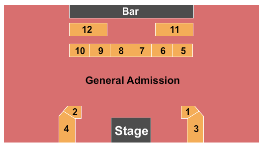 Punch Line Comedy Club Seating Chart