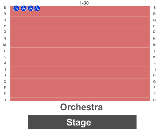 Performing Arts Center Purchase College - Recital Hall Seating Chart: Endstage