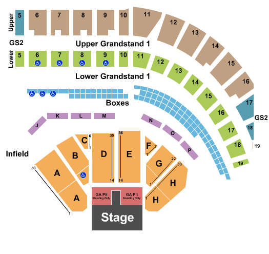 Puyallup Fairgrounds At Washington State Fair Events Center Seating Chart: Endstage GA Pit