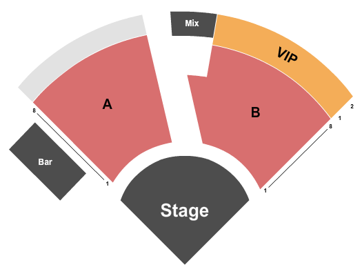 Q Showroom at Q Casino and Hotel Seating Chart: Endstage 3
