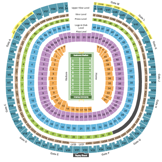 Target Field Seating Chart With Seat Numbers