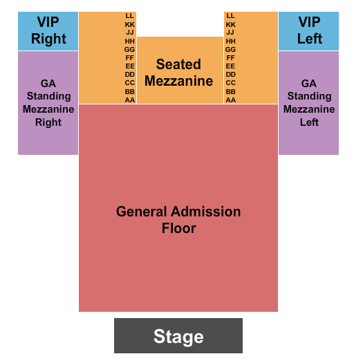Queen Elizabeth Theatre - Toronto Seating Chart: Endstage GA Floor 3
