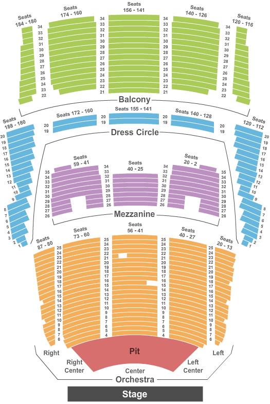 Queen Elizabeth Theatre Vancouver Seating Chart
