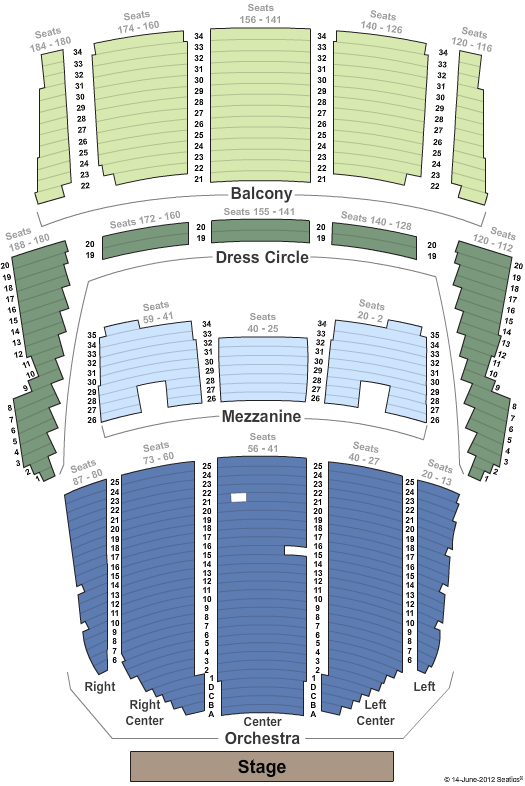 Queen Elizabeth Theatre Seating Chart