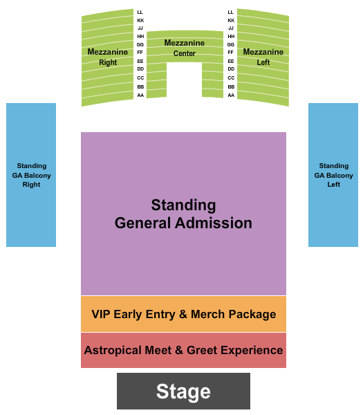 Queen Elizabeth Theatre - Toronto Seating Chart: Bomba Estereo