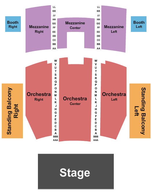 Queen Elizabeth Theatre - Toronto Seating Chart: End Stage 3