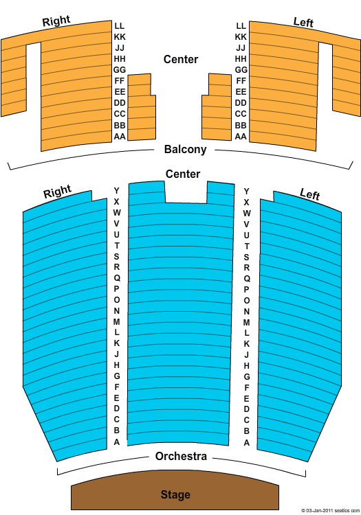 Queen Elizabeth Theatre Seating Chart