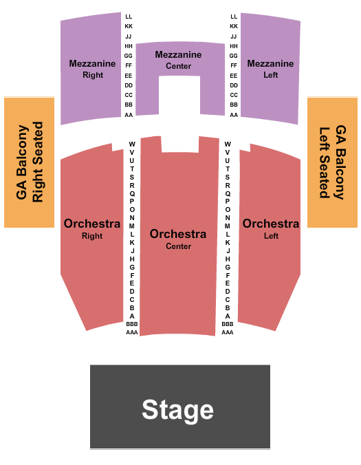 Queen Elizabeth Theatre - Toronto Seating Chart: Endstage Reserved - GA Seated Balc