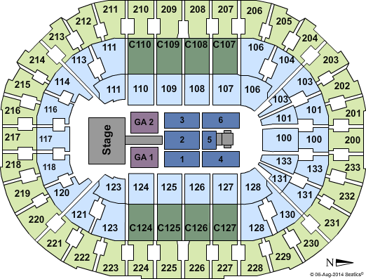 Quicken Loans Concert Seating Chart