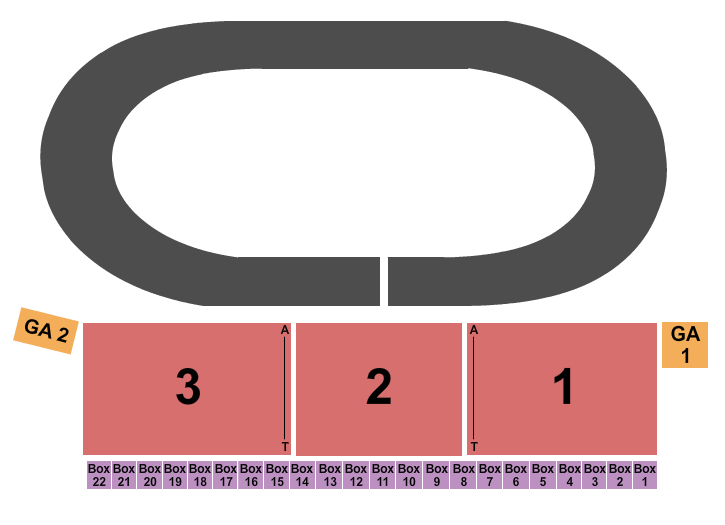 RAD Torque Raceway Seating Chart: Racing
