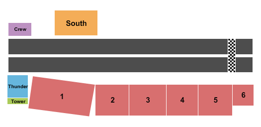 RAD Torque Raceway Seating Chart: Rocky Mountain Nationals