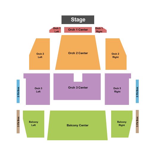 RCU Theatre - Pablo Center at the Confluence Seating Chart: End Stage 2