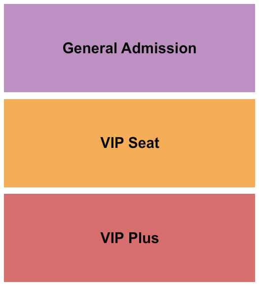 R&J Event Center Seating Chart: GA/VIP Seat/VIP Plus