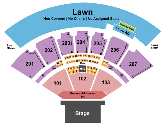 RV Inn Style Resorts Amphitheater Seating Chart: Endstage GA Pit 2