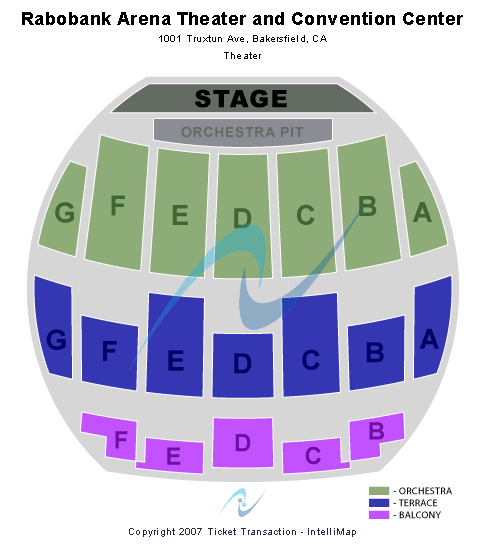 Rabobank Theater Seating Chart