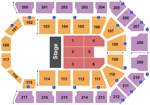 Mechanics Bank Arena Seating Chart