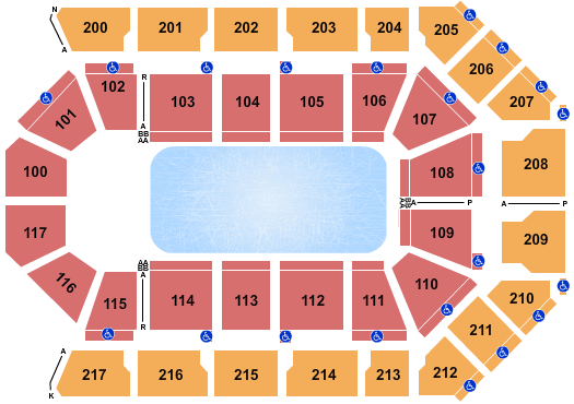 Seating Chart Rabobank Arena Bakersfield