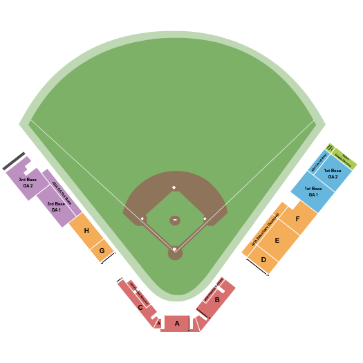 Raimondi Park Seating Chart: Baseball