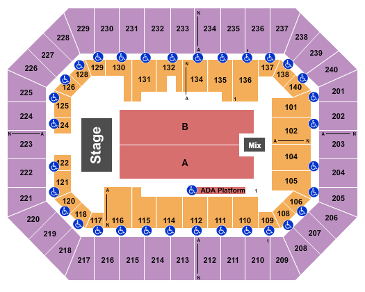 Raising Cane's River Center Arena Seating Chart: Gabriel Iglesias