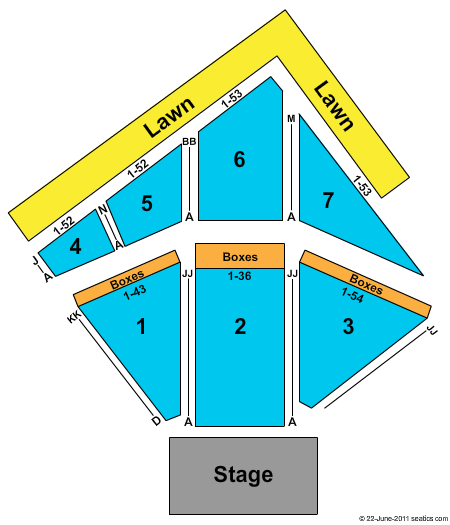 Red Hat Amphitheater Seating Chart