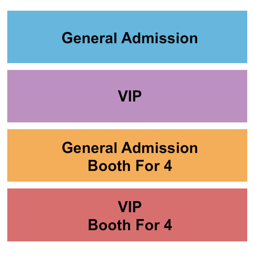 Raleigh Improv Seating Chart: GA-VIP-Booths