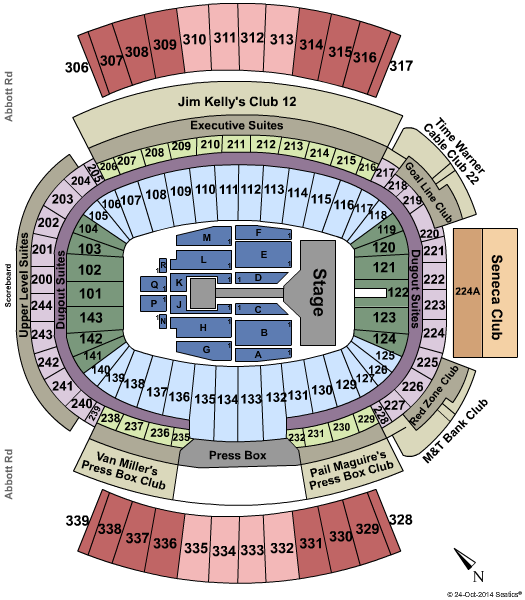 One Direction Orchard Park Tickets, 2015 1D Ralph Wilson Stadium