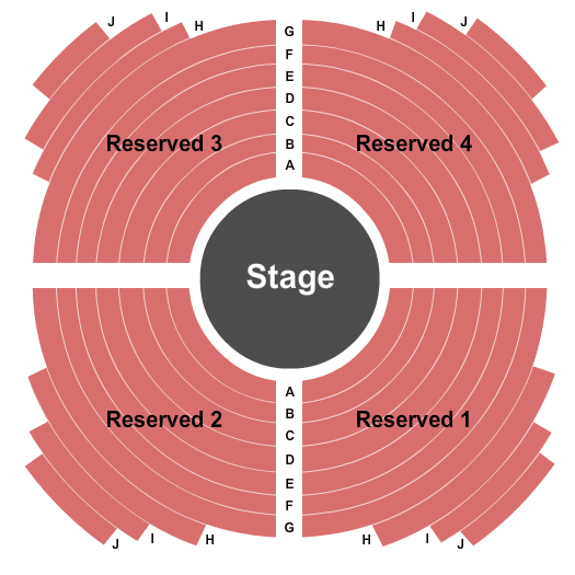 Ramada - Wagon Wheel Theatre Seating Chart: Theatre In The Round