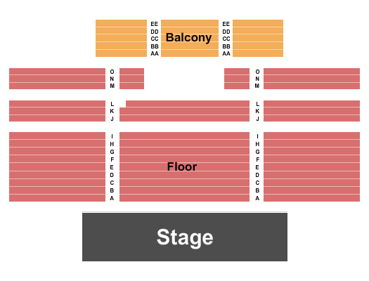 Ramova Theatre Seating Chart: Endstage