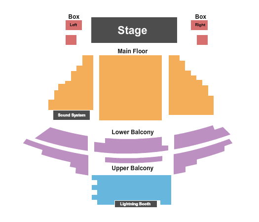 Ramsdell Regional Center for the Arts Seating Chart: End Stage
