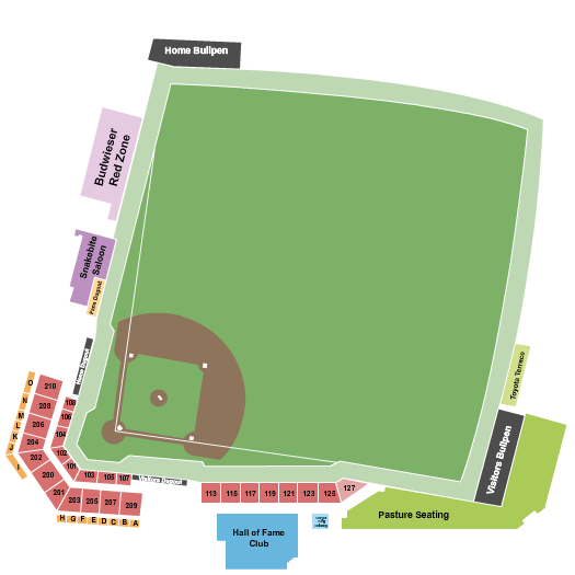 Rawhide Ballpark Map