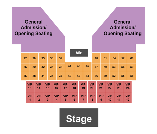 Ray Clymer Exhibit Hall Seating Chart: Bingo Loco