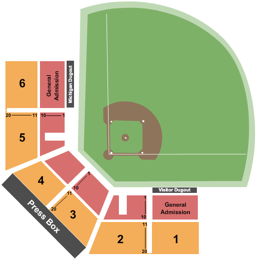 Ray Fisher Stadium Seating Chart