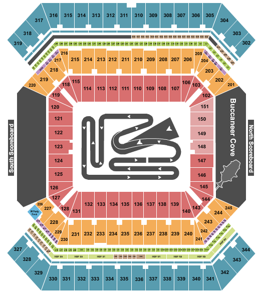 Raymond James Stadium Seating Chart: AMA Supercross