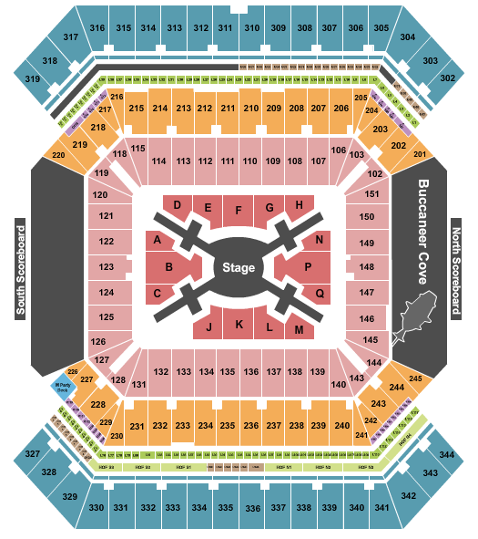 Raymond James Stadium Seating Chart: BTS