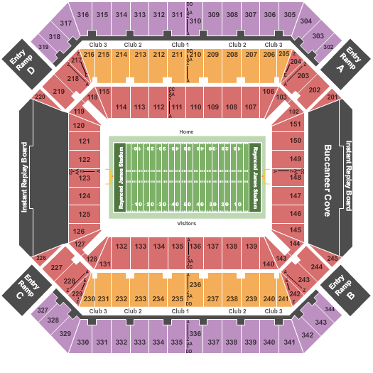 Raymond James Stadium Suite Seating Chart