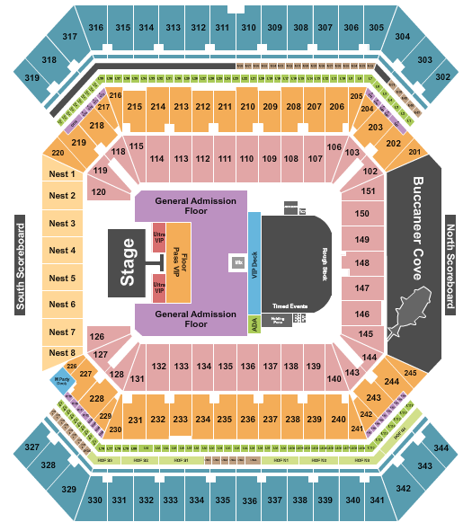 Raymond James Stadium Seating Chart: Hondo Rodeo Fest