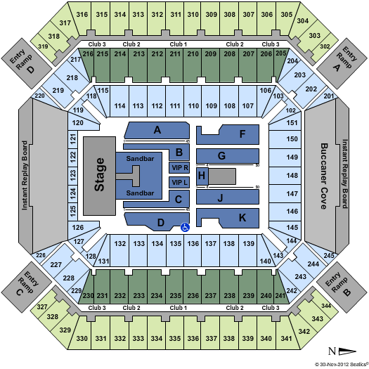 Raymond James Stadium Seating Chart